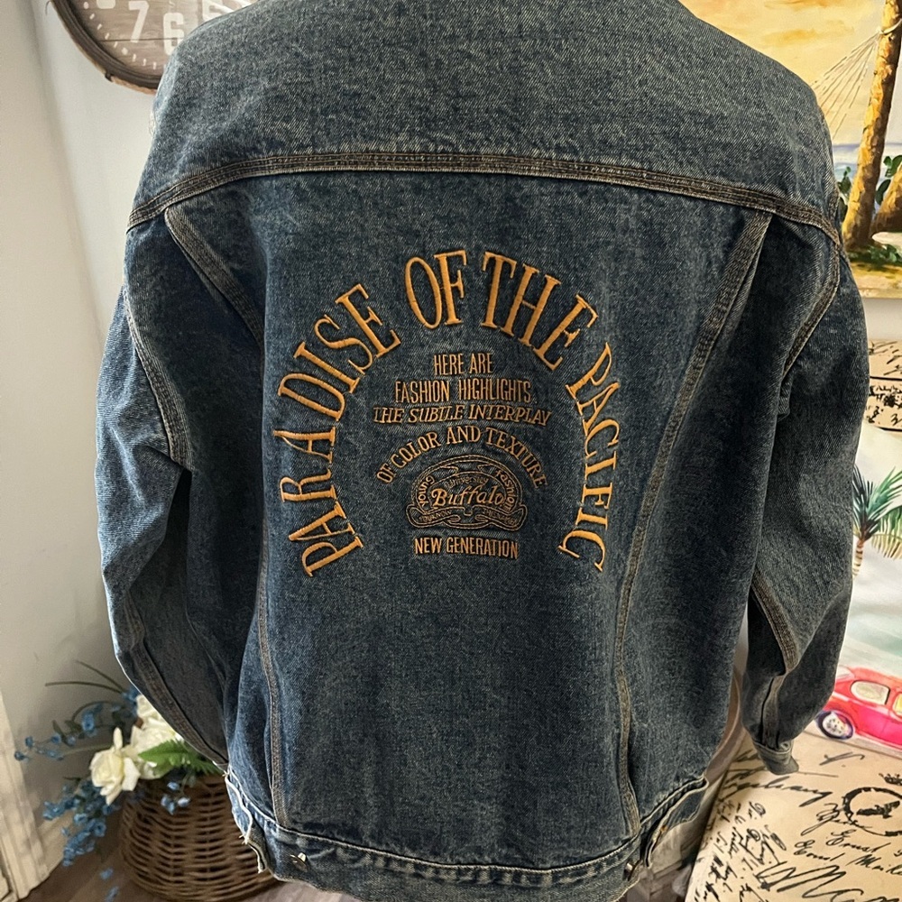 Buffalo David Bitton Blue Jean Jacket with Contrast Stitching